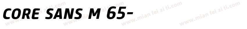 core sans m 65字体转换